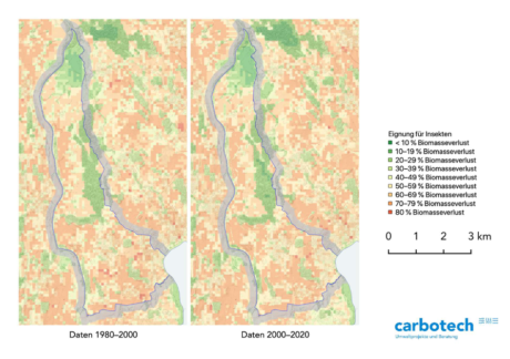 GIS Darstellung über Biodiversität in der Gemeinde Hünenberg